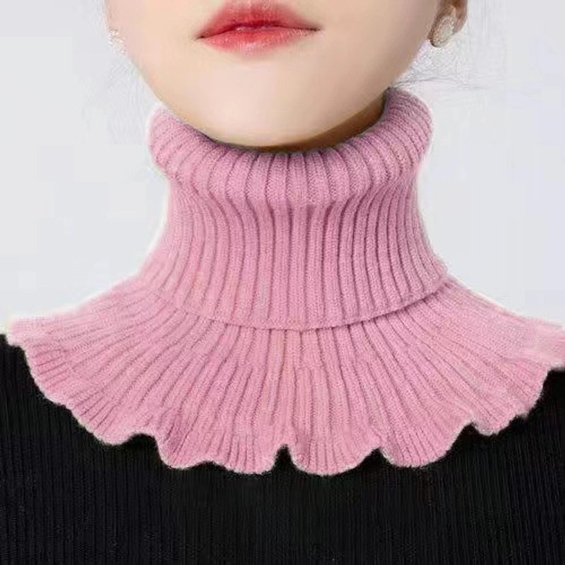 Unisex Cute Sweet Solid Color Knit Scarf