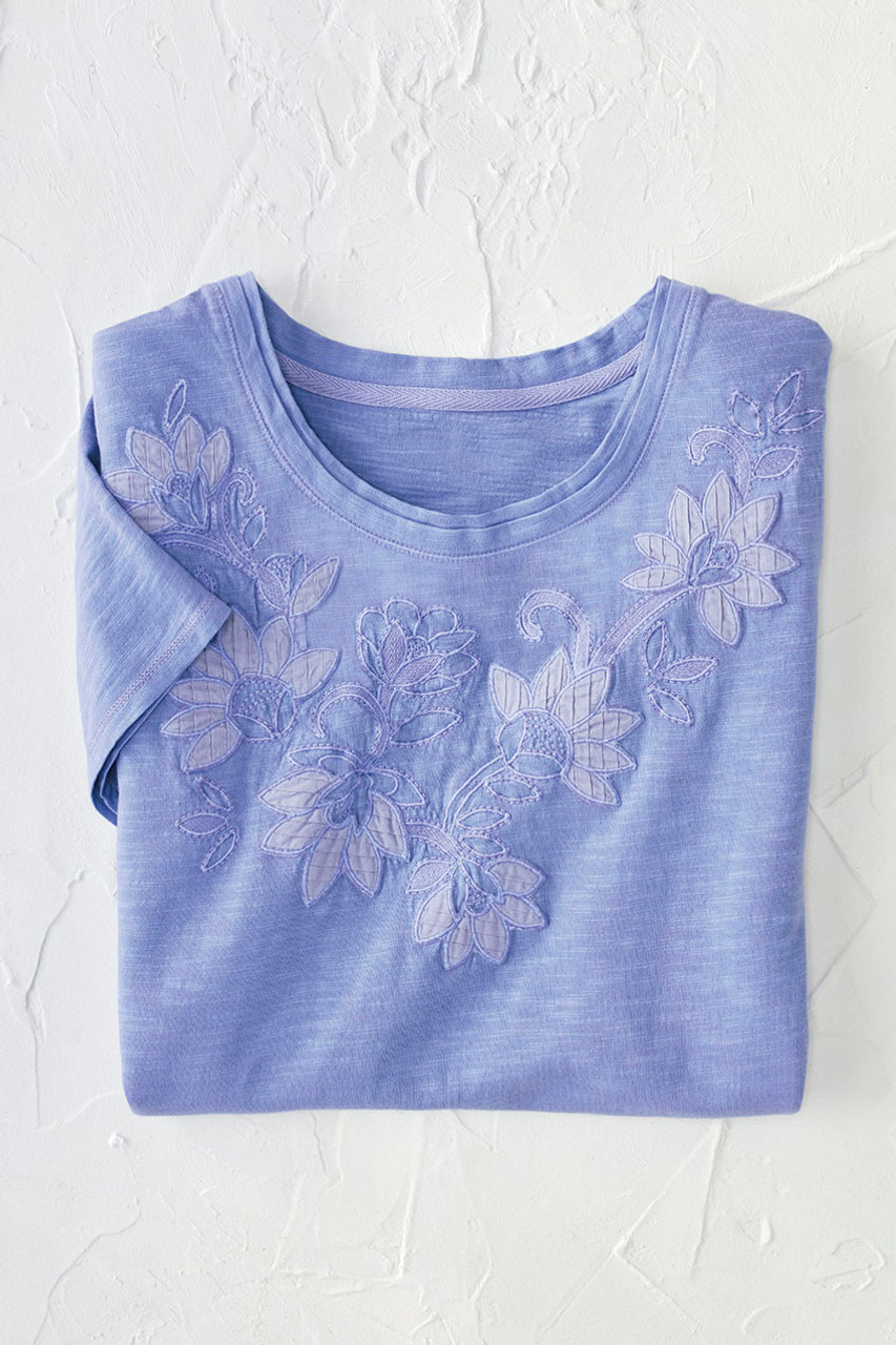 Swirling Petals Slub Tee