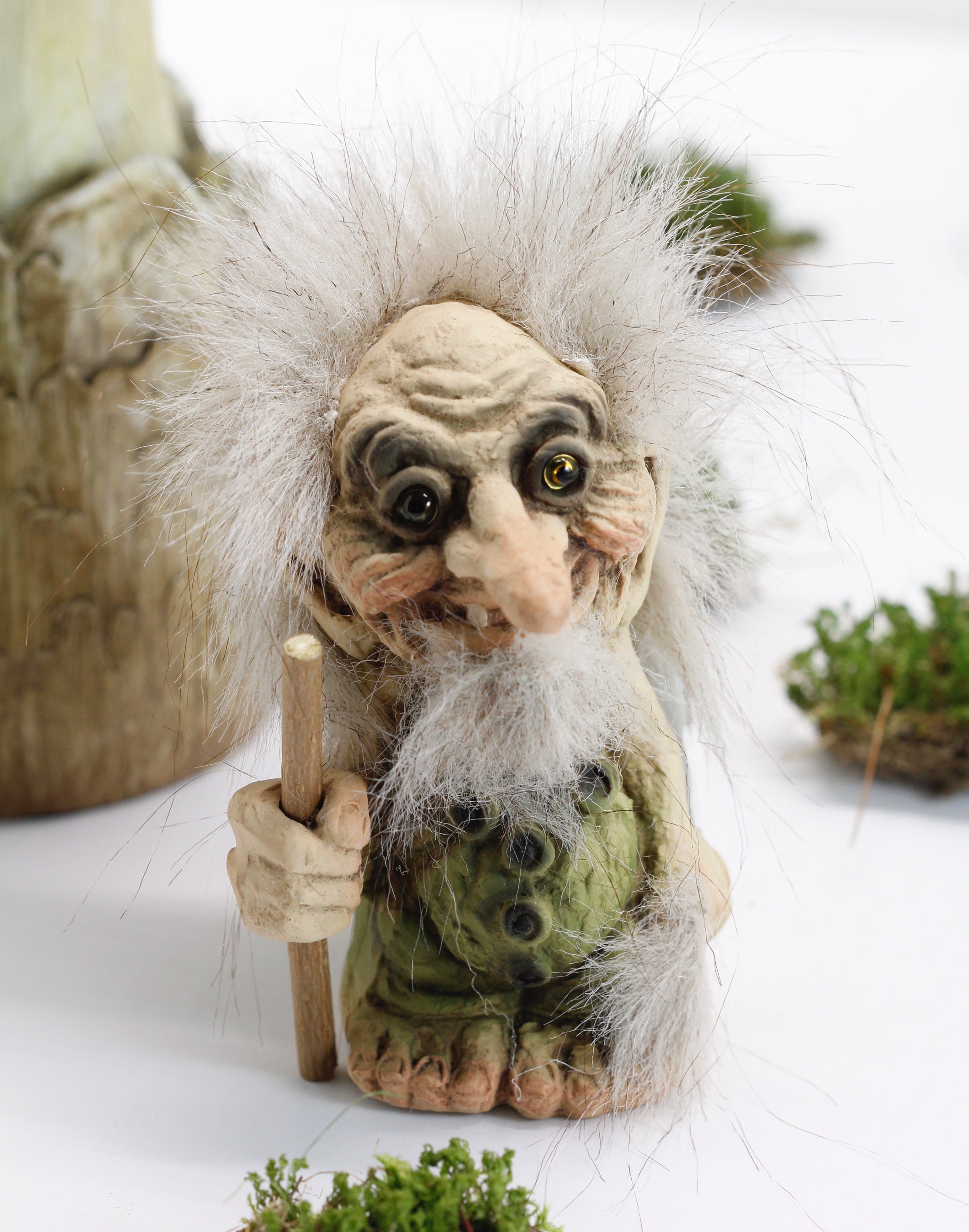 Old Troll with Walking Stick