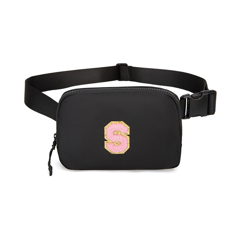 Women's Streetwear Letter Nylon Waist Bags