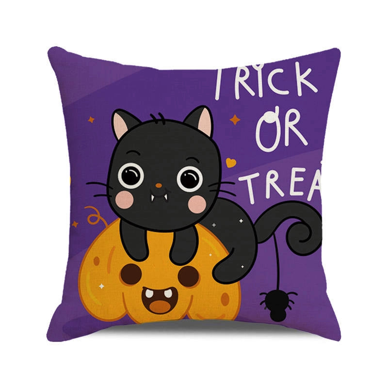 Halloween Cartoon Style Letter Dog Cat PP Cotton Couch & Sofa Decor