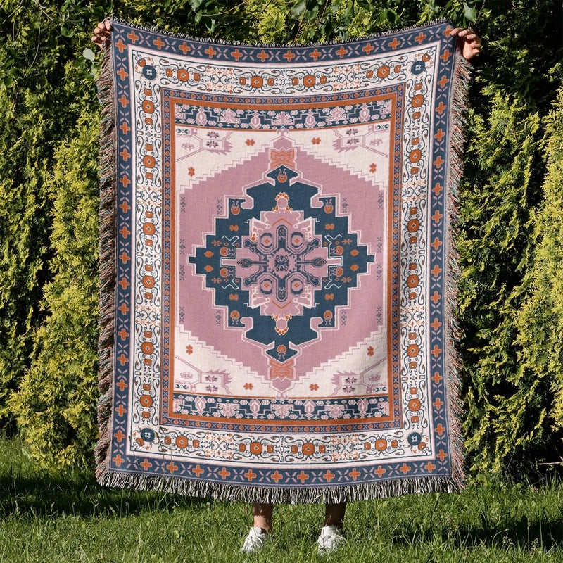 Fashion Flower Butterfly Cotton Blanket