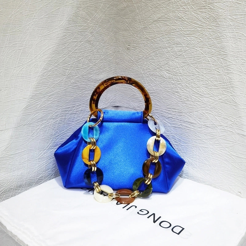 Women's Nylon Solid Color Vintage Style Classic Style Square Zipper Dome Bag