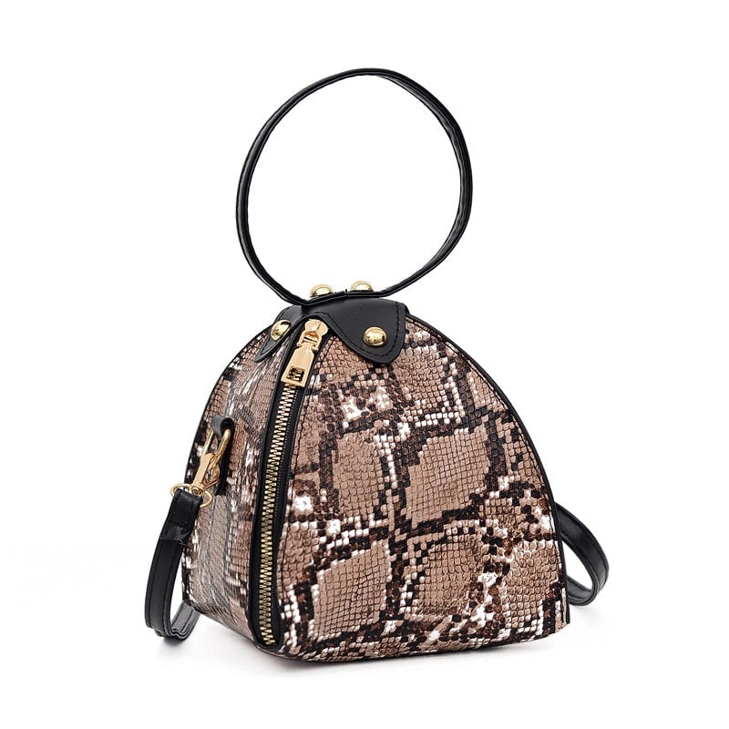 Fashion Leopard Triangle Bag  New Arrival Portable Women's Bag Fashionable Women's Shoulder Crossbody Mini Bag