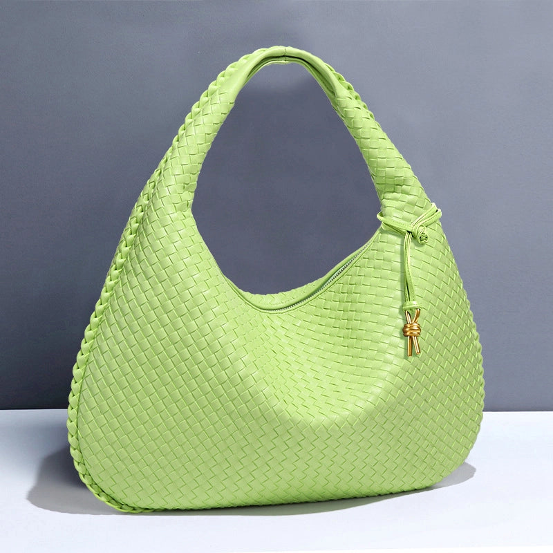 Woven Women's Bag New Fashion Large Capacity Handbag Korean Commuter Leisure Manufacturers Fashion Shoulder Bag