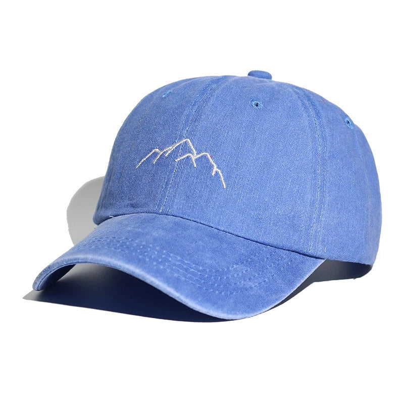 Baseball Cap Soft Top Men's Women's Embroidered Washed Old Outdoor Mountaineering Hat Spring And Summer Sports Hat