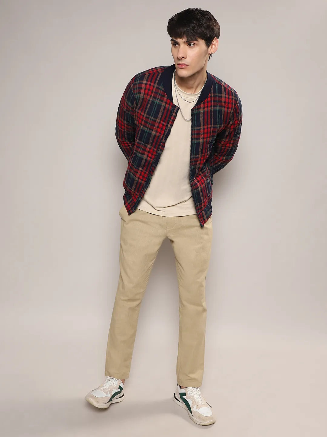 Tartan Plaid Bomber Jacket