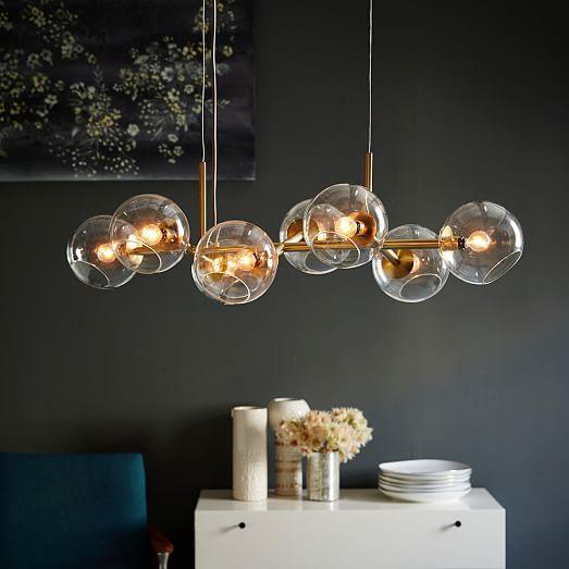 Eira | 8 Staggered Glass | Chandelier