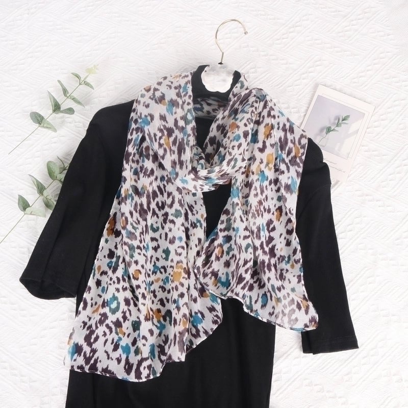 Unisex IG Style Elegant Spot Rayon Polyester Scarf
