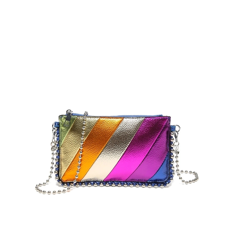 Women's Medium Pu Leather Color Block Basic Vintage Style Flip Cover Crossbody Bag