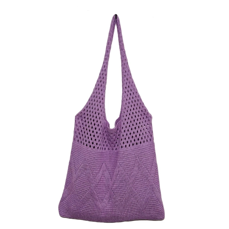 Women's Medium Polyester Solid Color Basic Square Open Shoulder Bag