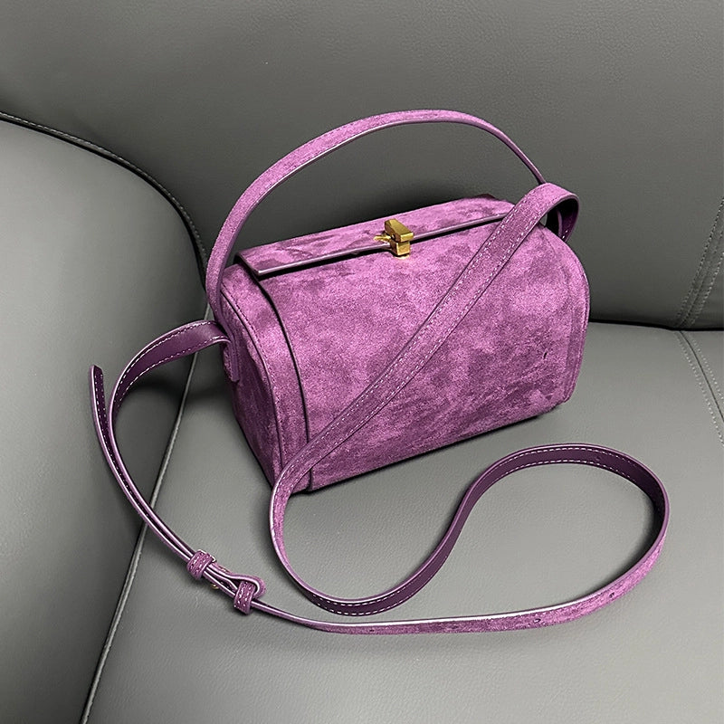 Women's Small All Seasons Pu Leather Solid Color Elegant Magnetic Buckle Square Bag