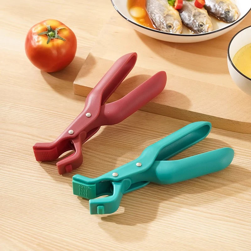 BOWL & DISH CLAMP TONGS – NON-SLIP HANDLE FOR POTS PANS & HOT PLATES