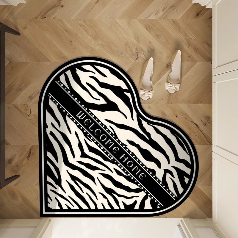 Casual Elegant Pastoral Letter Heart Shape Polyester Carpet Bathing