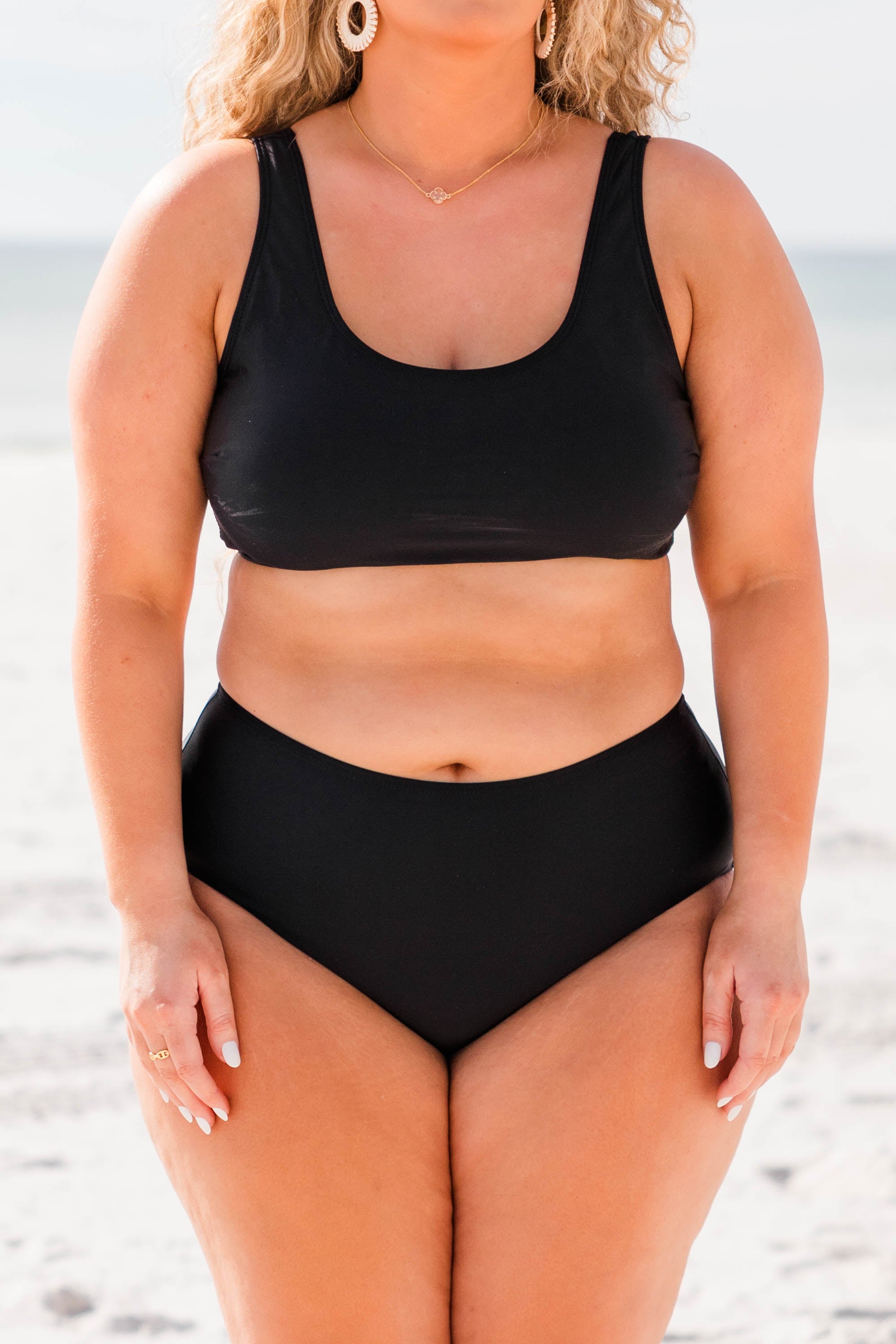 Beauty From Within Swim Bottom. Black