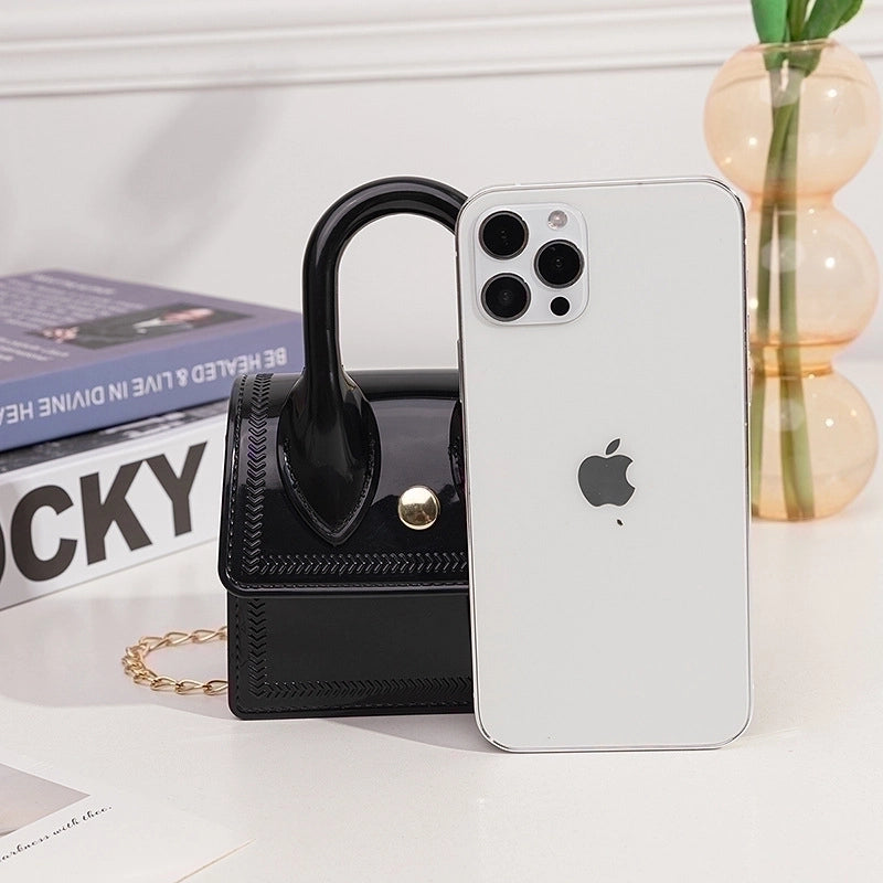 Women's All Seasons Pvc Solid Color Streetwear Square Magnetic Buckle Jelly Bag