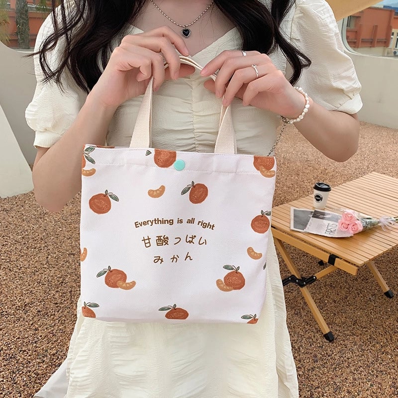 Women's Small Polyester Cartoon Cute Classic Style Square Buckle Handbag