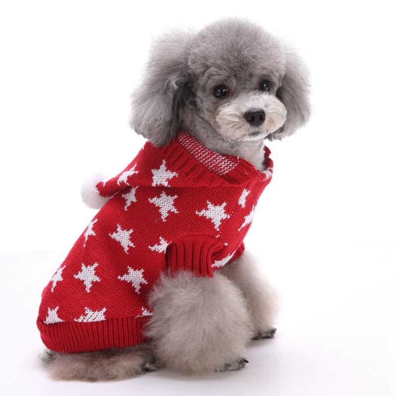 Star Dog Clothes Autumn And Winter Warm Coat