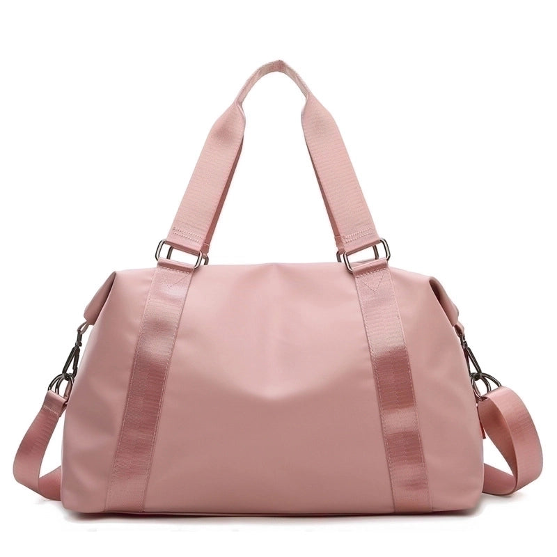 Unisex Vacation Solid Color Nylon Waterproof Travel Bags