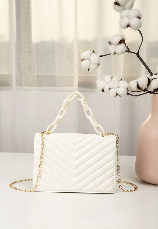 Medium Pu Leather Square Bag