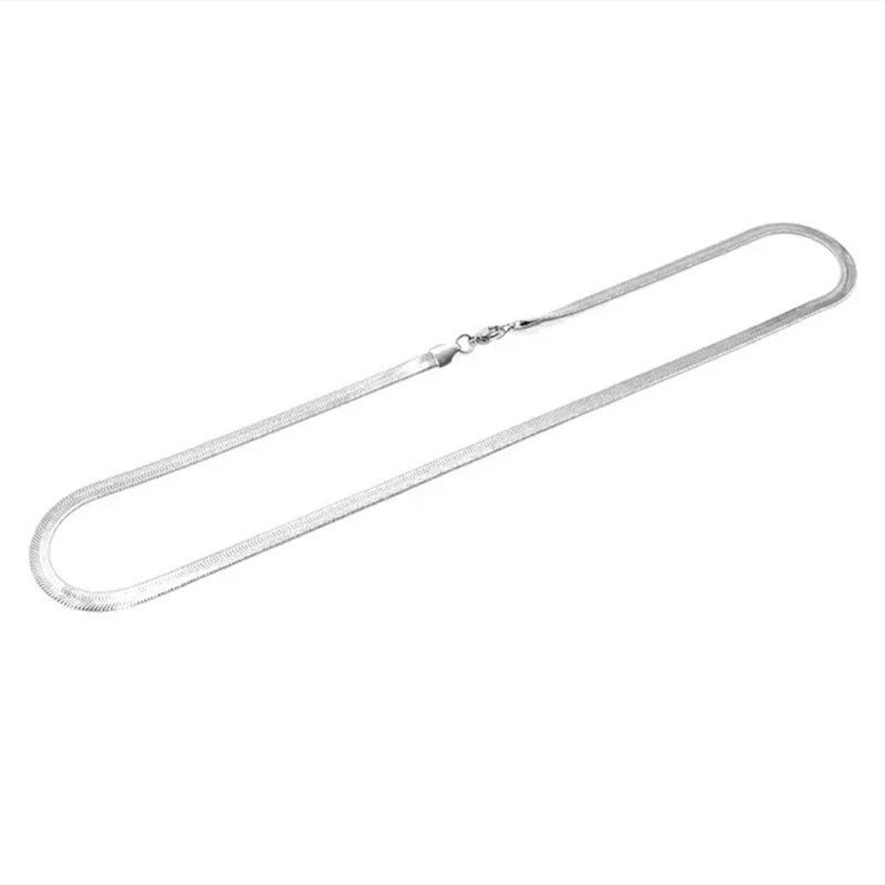 Minimalist Round Titanium Steel Polishing Necklace 1 Piece