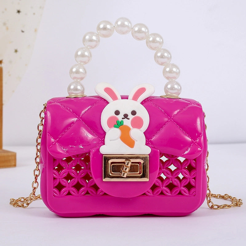 Women's All Seasons Pvc Animal Streetwear Square Lock Clasp Handbag