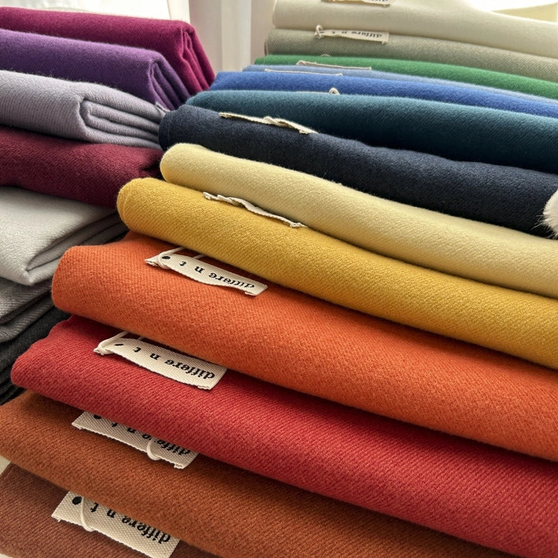 Women's Elegant Retro Solid Color Imitation Cashmere Tassel Scarf
