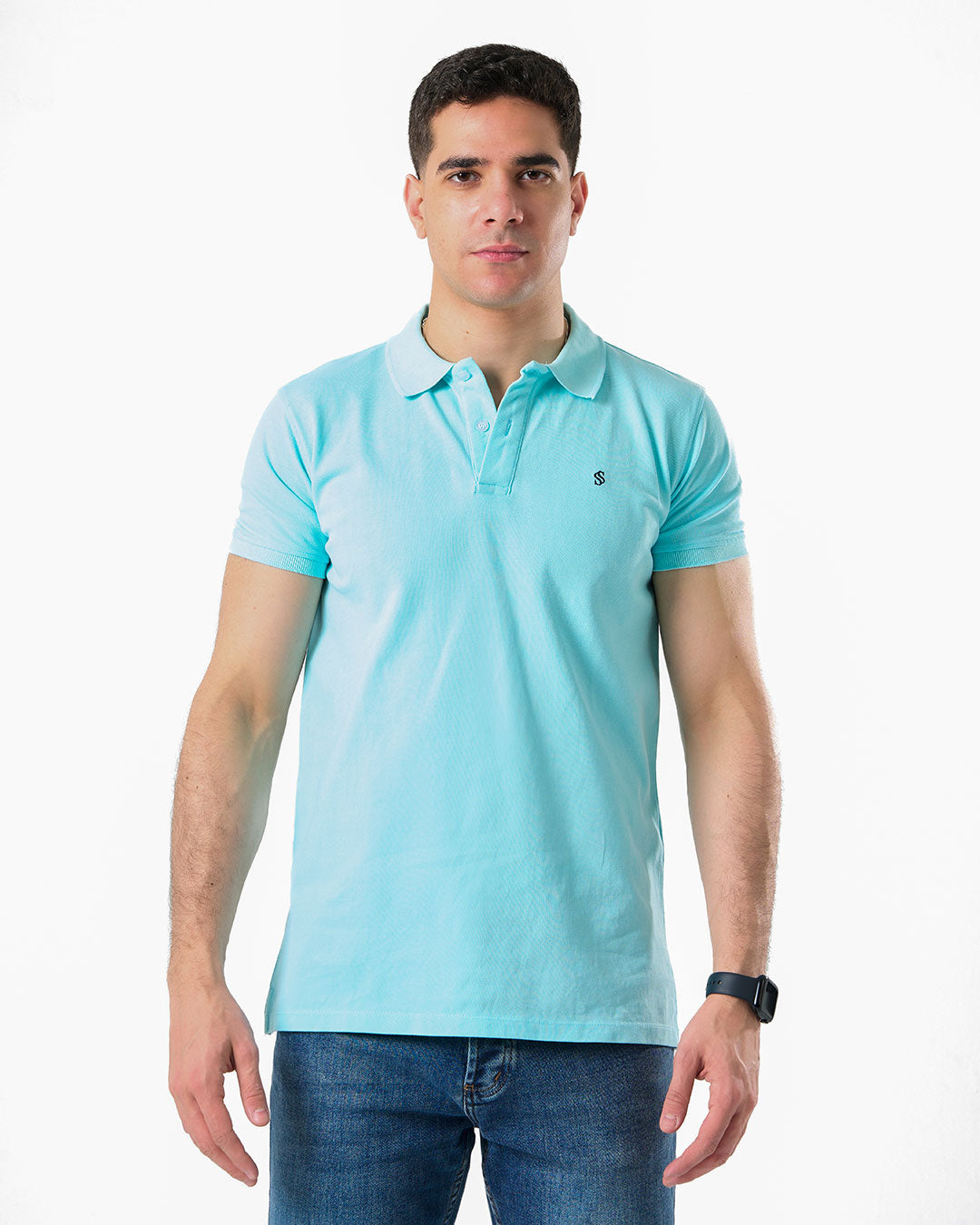 Embroidered Mens Short Sleeve Polo T-shirt