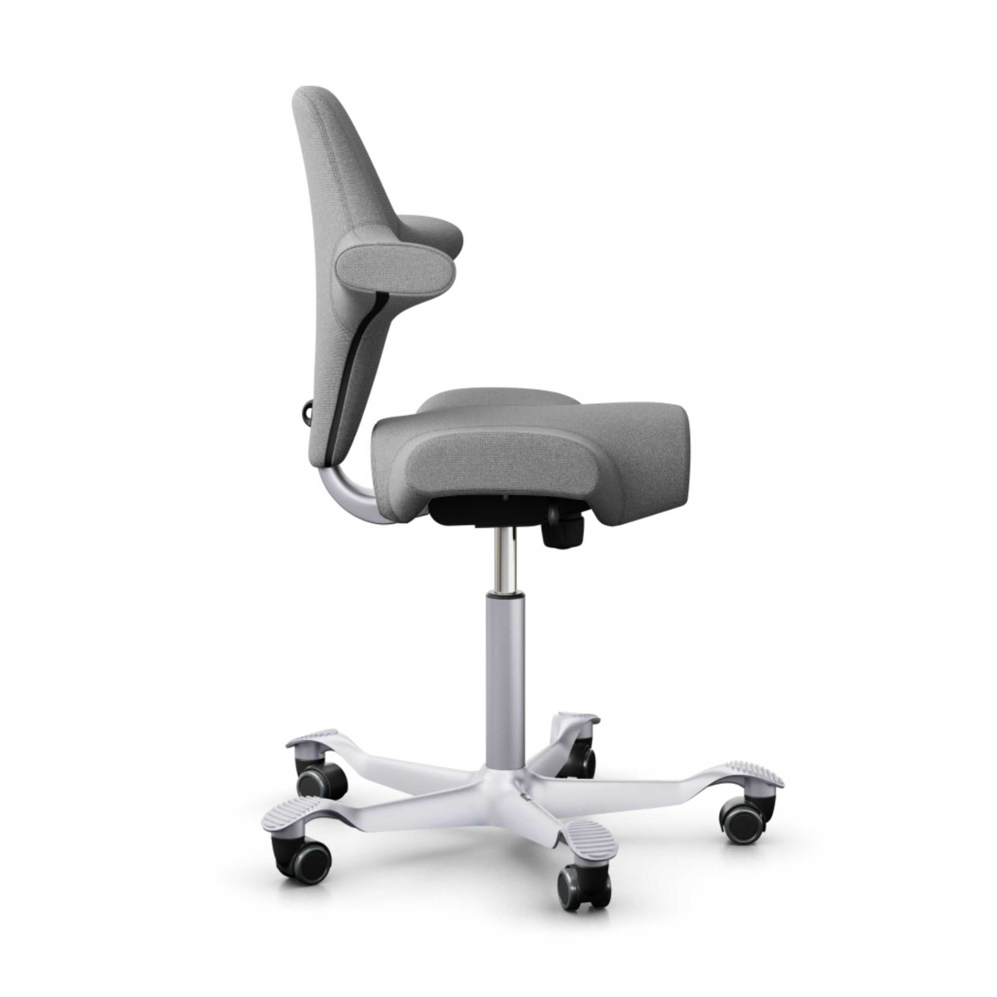 Capisco 8106 Ergonomic Chair. Grey/Silver