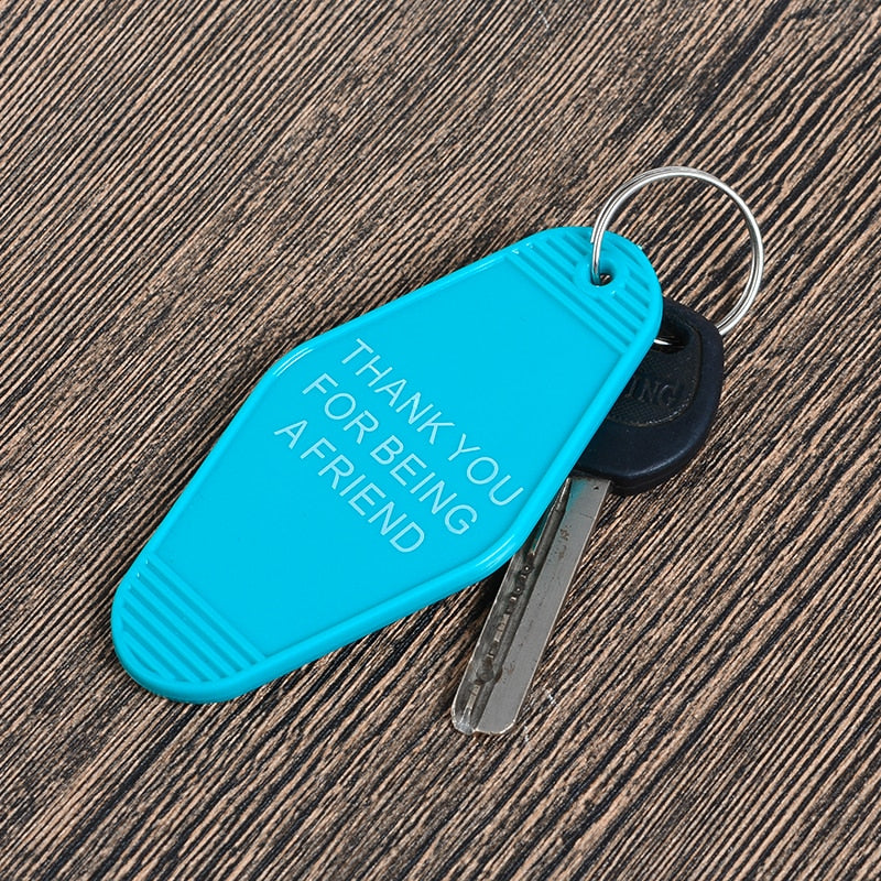 Thank You For Being A Friend Keychain