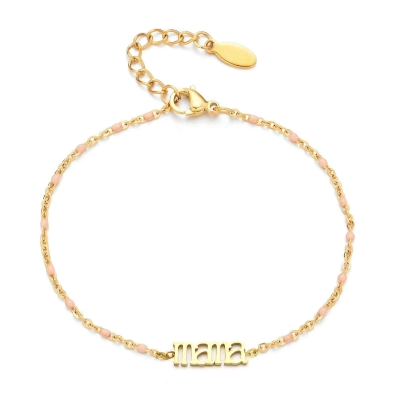 Modern Style Eye Titanium Steel Enamel Bracelets