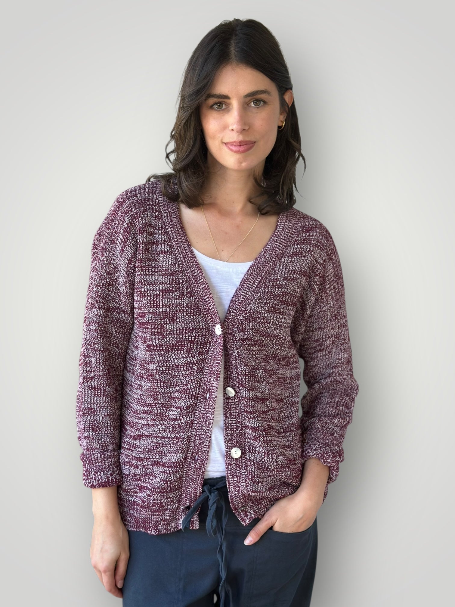 lucas cardi - wine/white blend cotton