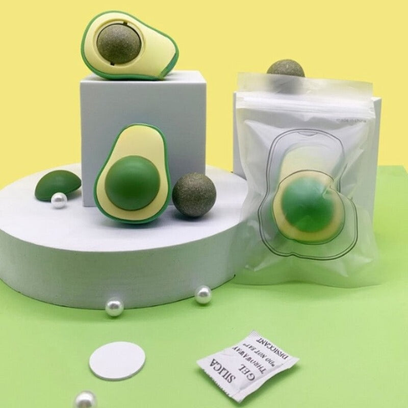 Avocado Catnip Wall Balls
