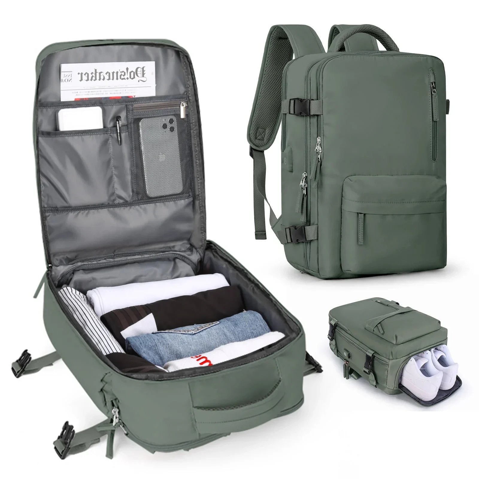 ⏰Large Travel Backpack Waterproof Hiking RucksackFREE SHIPPING