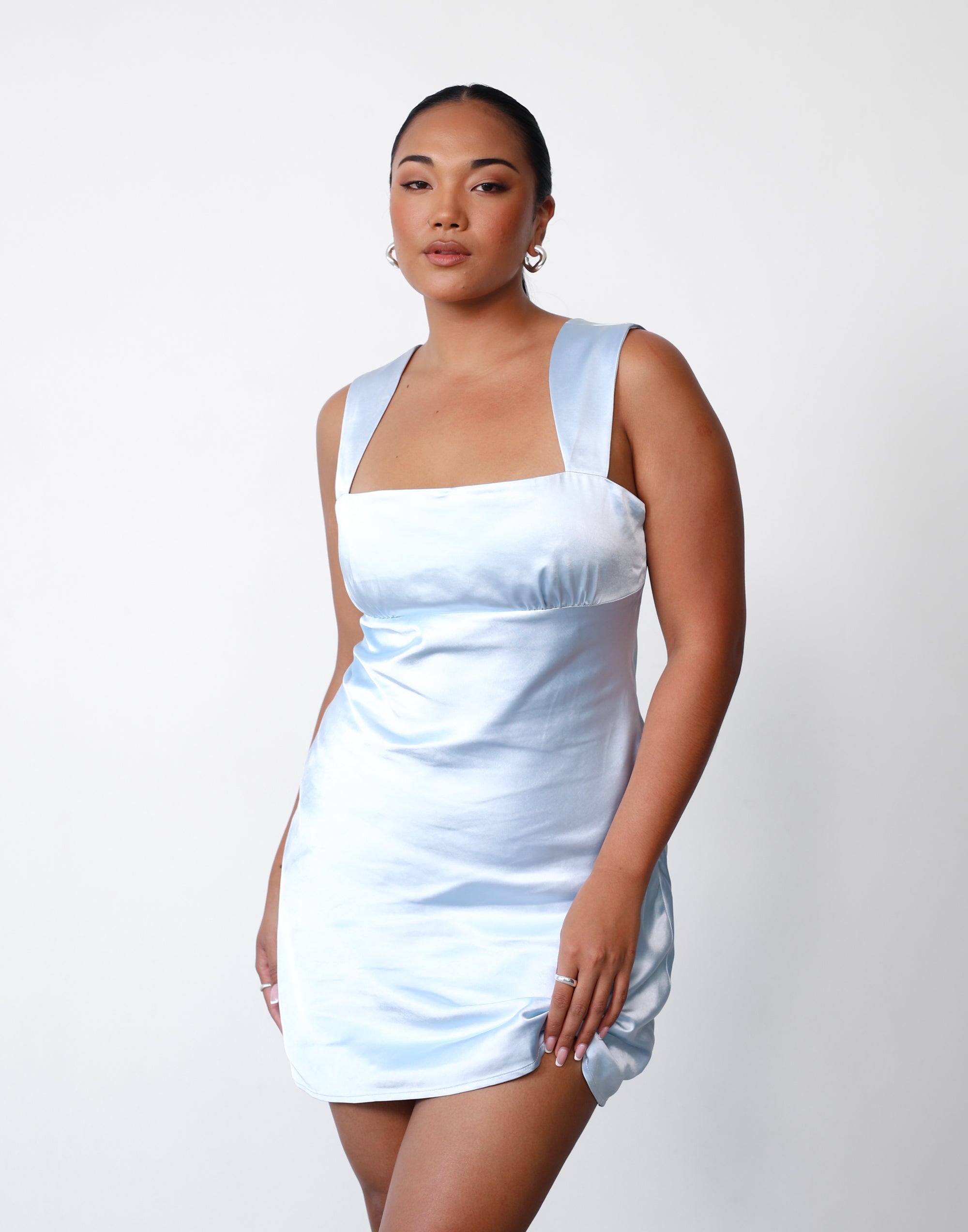 Mimosa Mini Dress (Ice Blue)