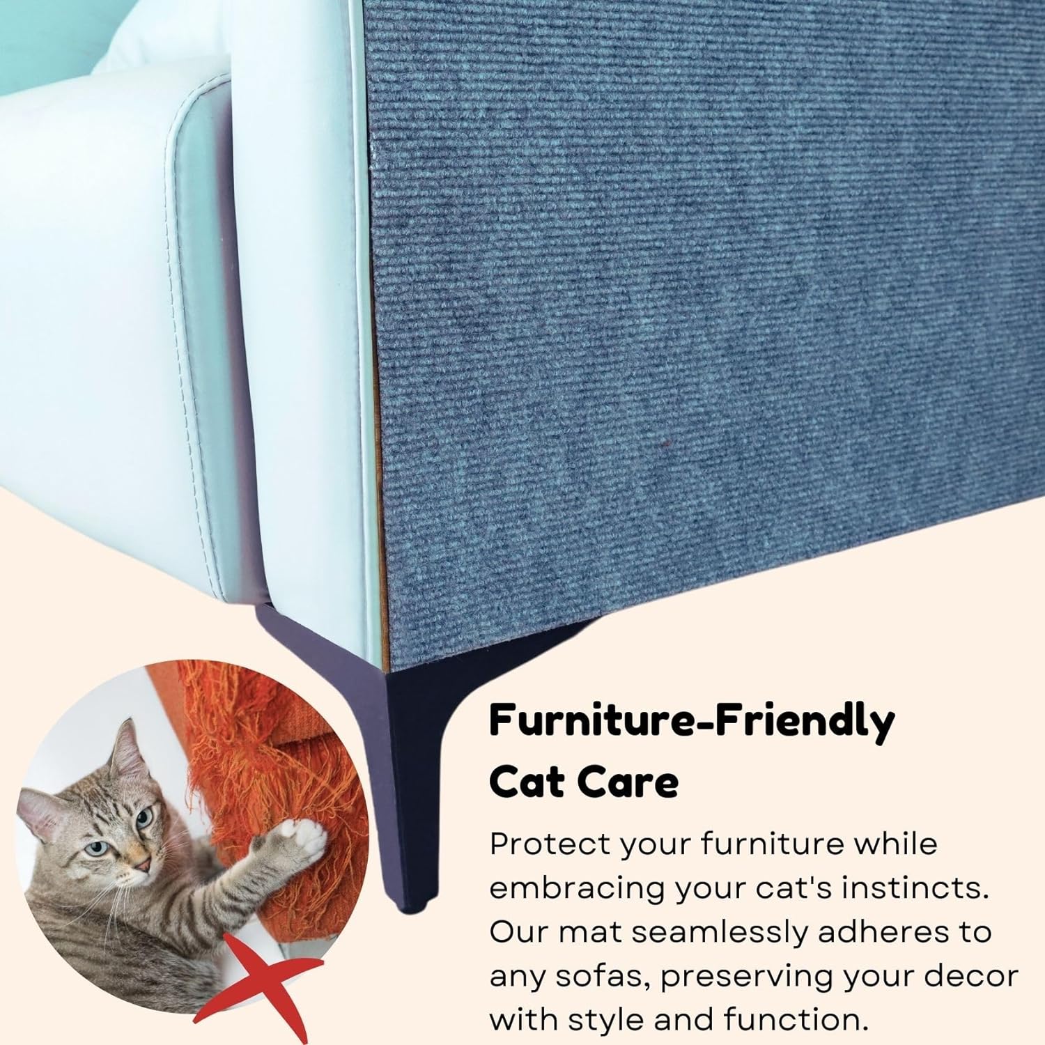 🔥LAST DAY SALE-49% OFF🔥Can protect furniture cat scratching mat