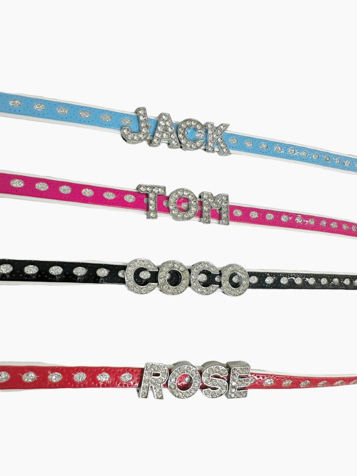 Pet name collars - custom any name