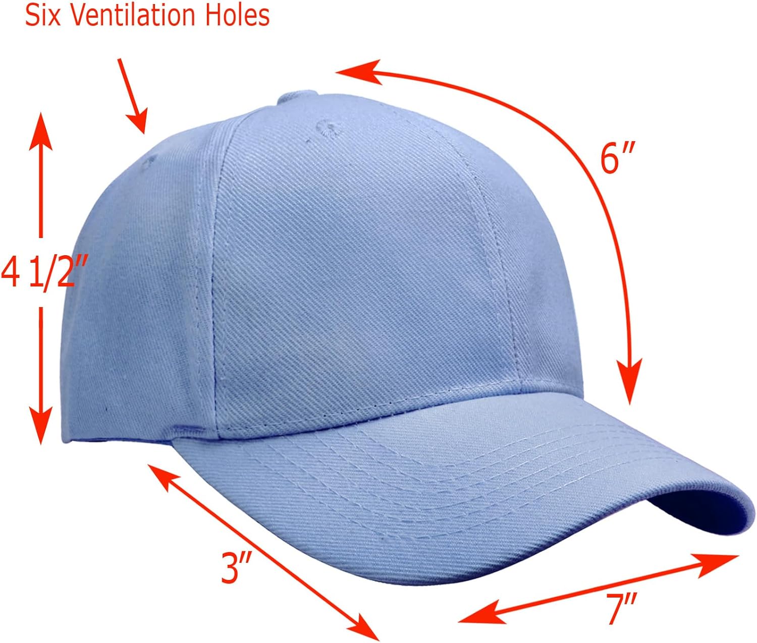 Falari Wholesale Bulk Lot 12-Pack Baseball Cap Adjustable Size Plain Blank Solid Color