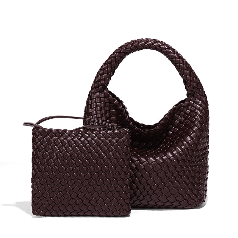 Women's Medium All Seasons Pu Leather Solid Color Classic Style Bucket Magnetic Buckle Shoulder Bag