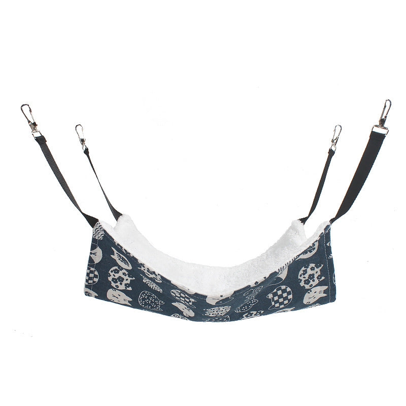 Pet Cat Nest Iron Cage Breathable Plus Velvet Hook Cat Hammock Swing Cat Hanging Nest Pet Hammock Supplies