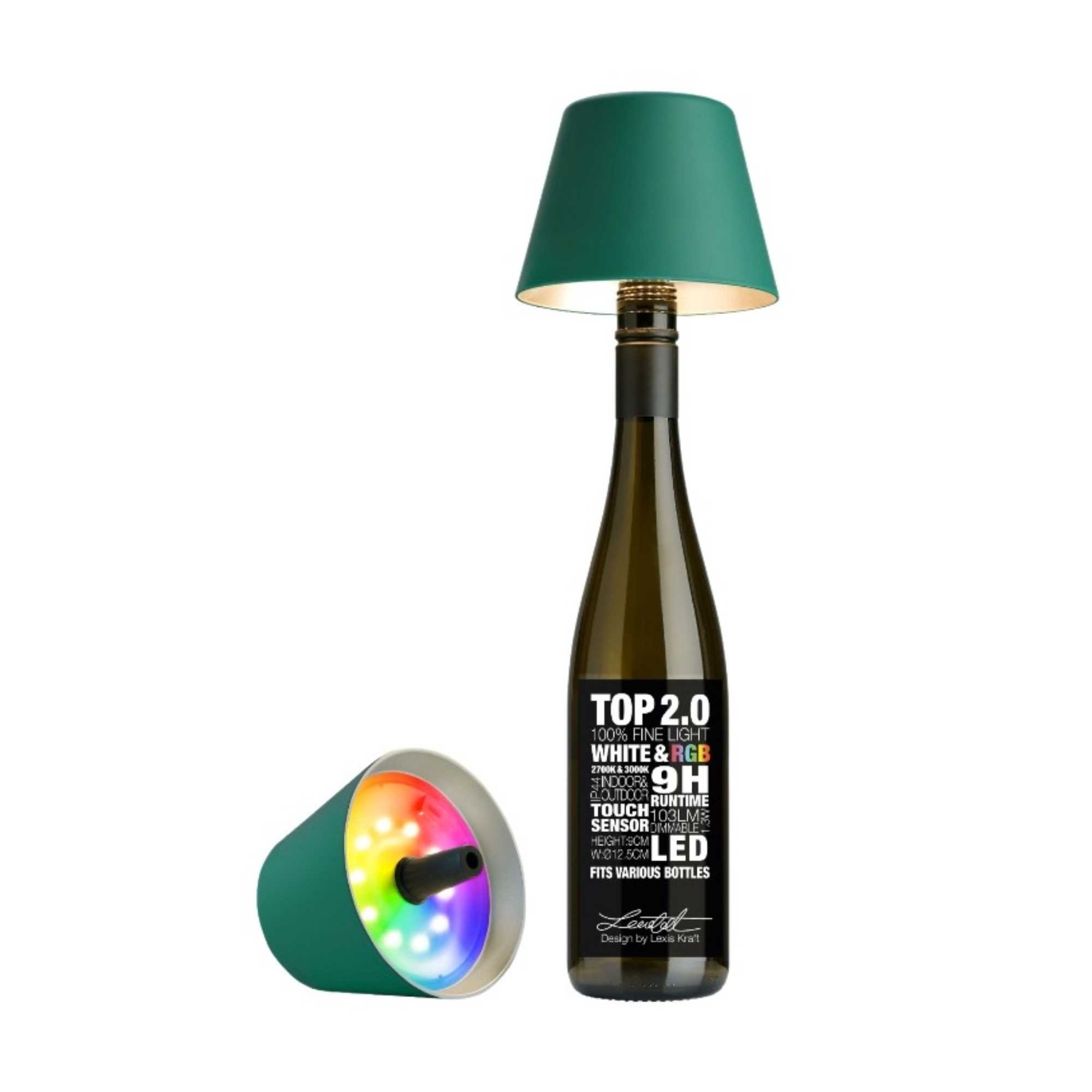 TOP 2.0 bottle light. green