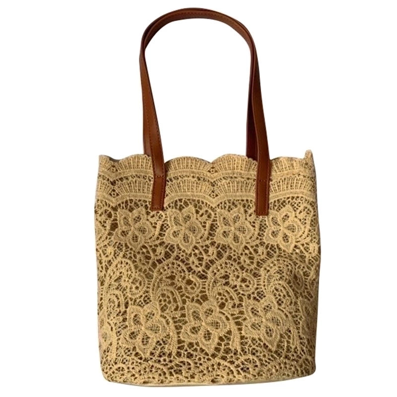 Women's Medium Spring&summer Silk Vacation Bucket Bag