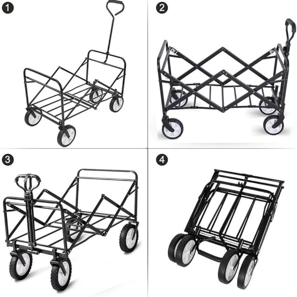 Garden Trolley . Multi-Function Portable Shopping Cart for Outdoor Camping