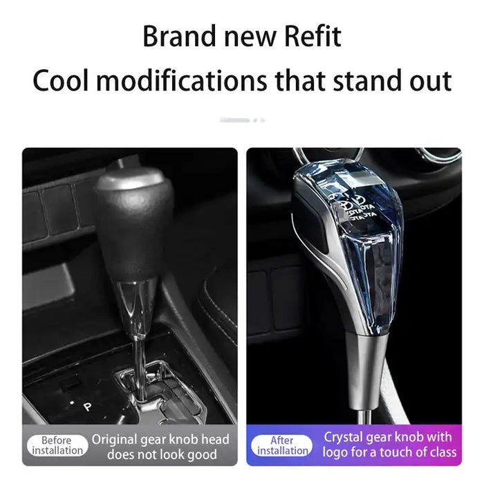 Crystal Car Gear Shift Knob With Led