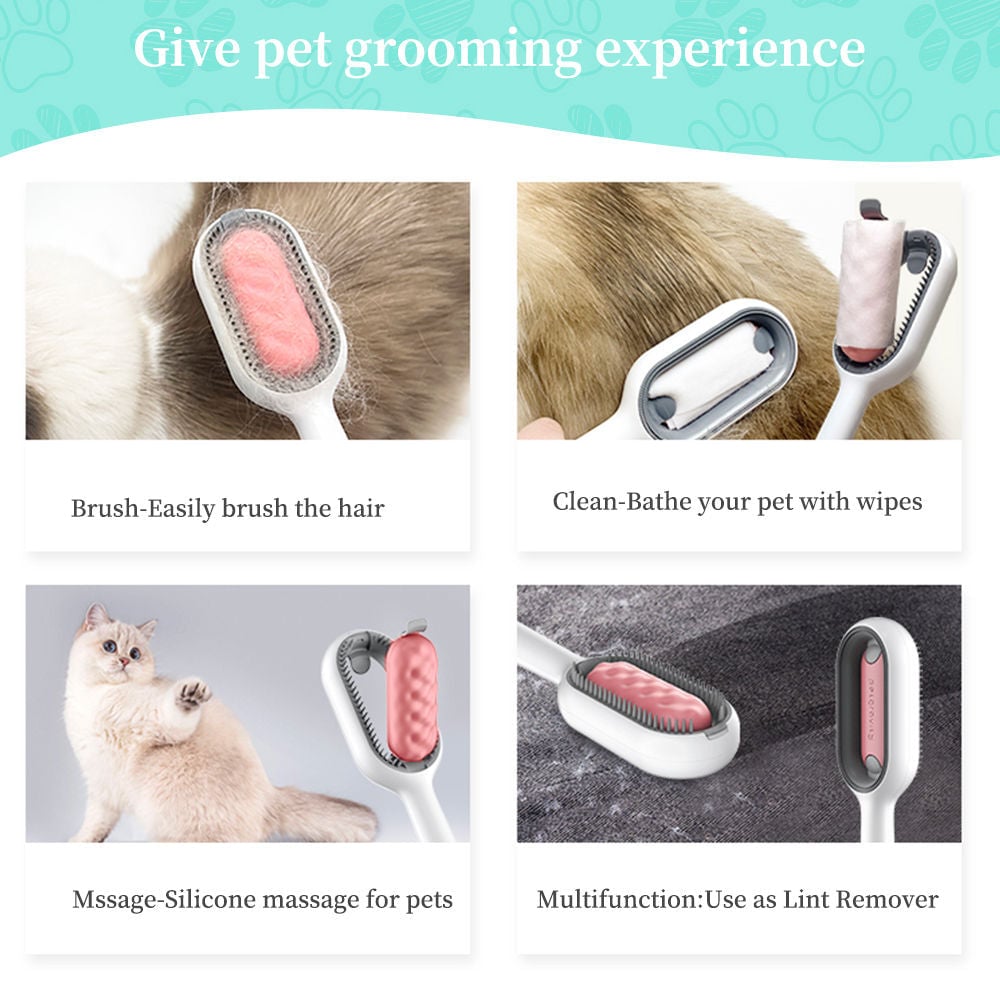 Pet Hair Removal Comb With Water Tank