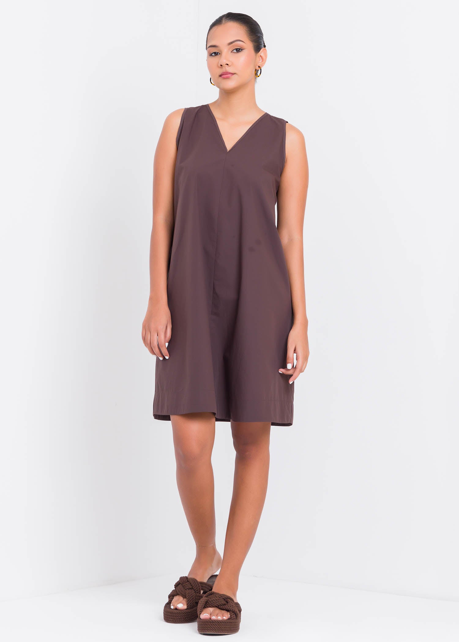 V Neck Tent Dress