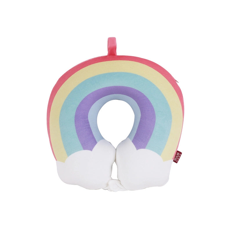 Cartoon Memory Cotton U-shaped Pillow Leisure House Travel Office Neck Pillow Slow Rebound Aircraft Travel Neck Pillow
