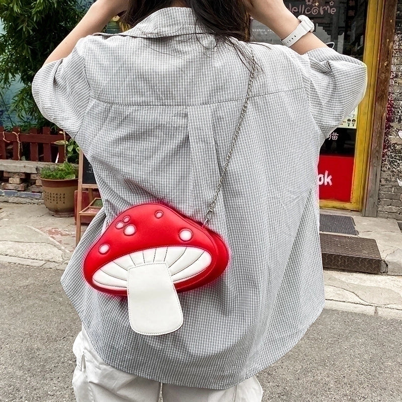 Small Pu Leather Circle Bag Shoulder Bags