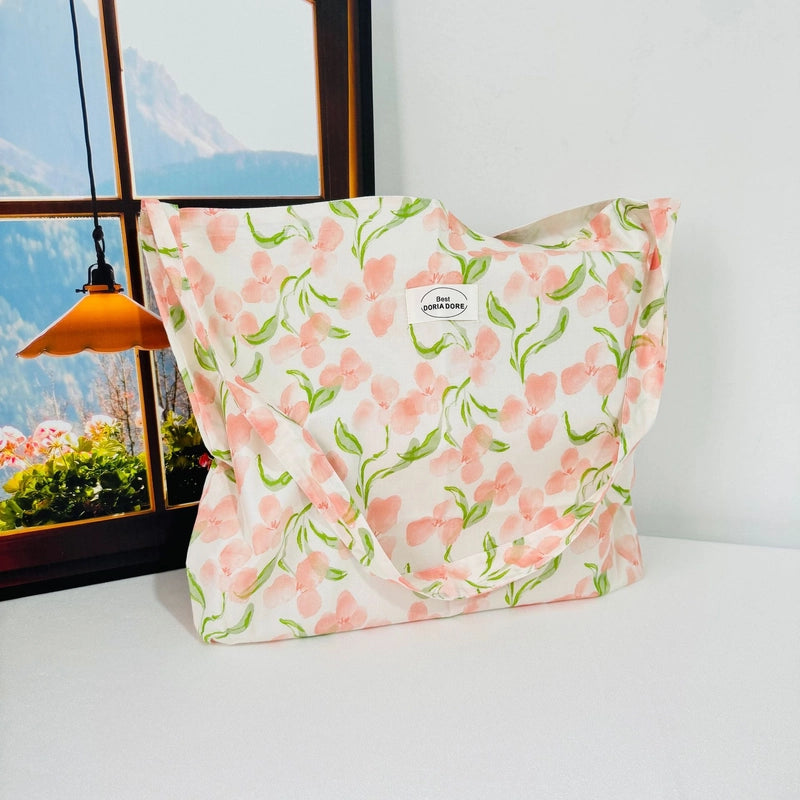 New Niche Design Floral Shoulder Bag Crossbody Bag Women's Fresh Sweet Street Large Capacity Handbag Trendy