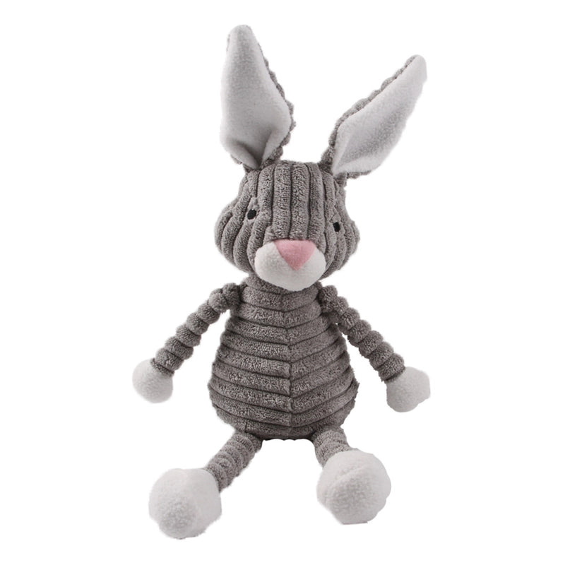 Cute Dog Teething Corduroy Sounding Plush Toy